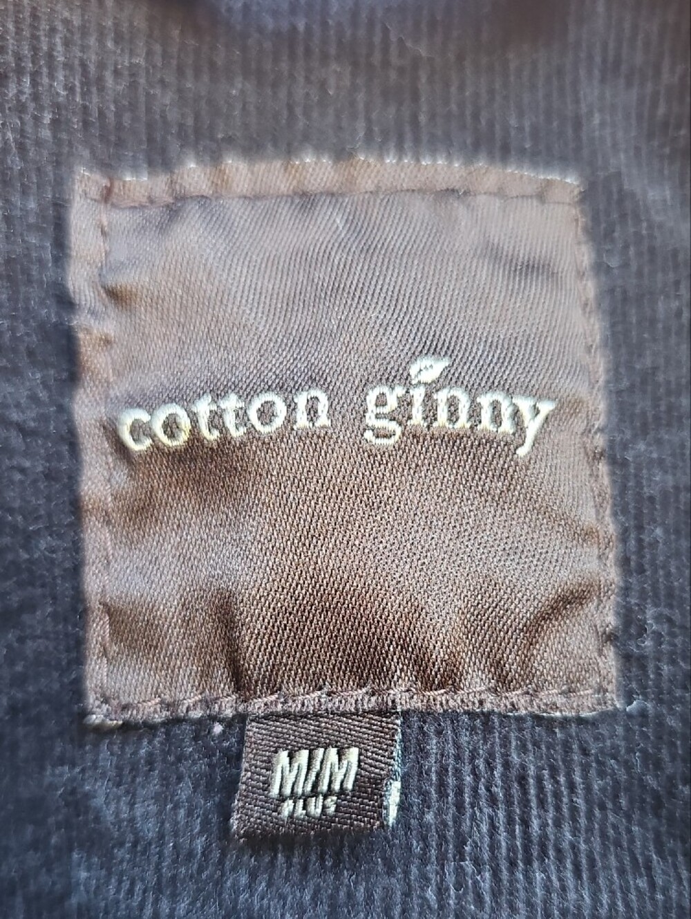 Black Corduroy Cotton Ginny Button-Up Jacket - Picture 6 of 10